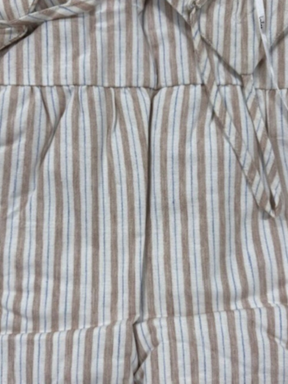 Lulus Beauty at the Beach Tan Striped Tiered Tassel Maxi Dress NWT - Picture 8 of 11